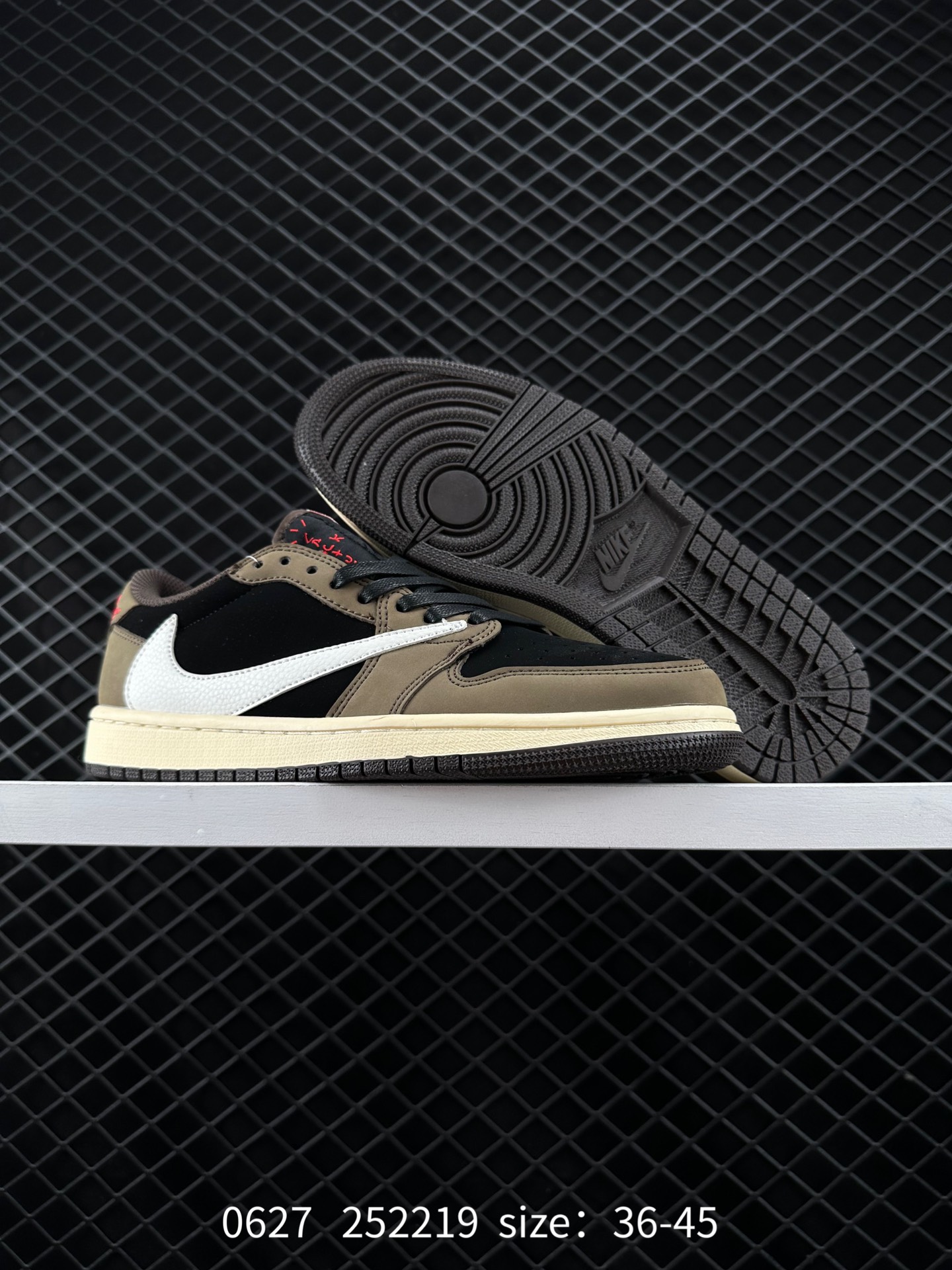 Fragment Design x Travis Scott x Nike Air Jordan 1 Low OG SP”Military Blue”